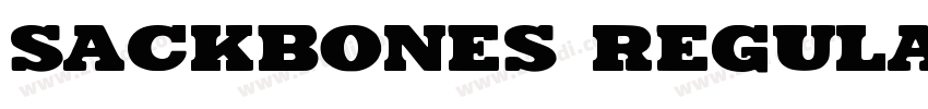 Sackbones Regular字体转换